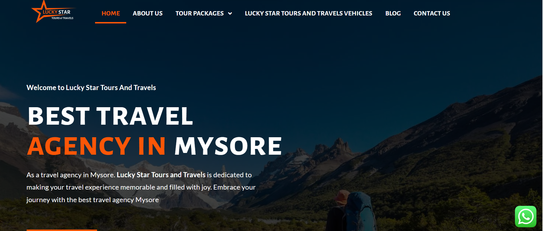 luckystartoursandtravels- marklencemedia advertising & ad agency- website design agency in bangalore