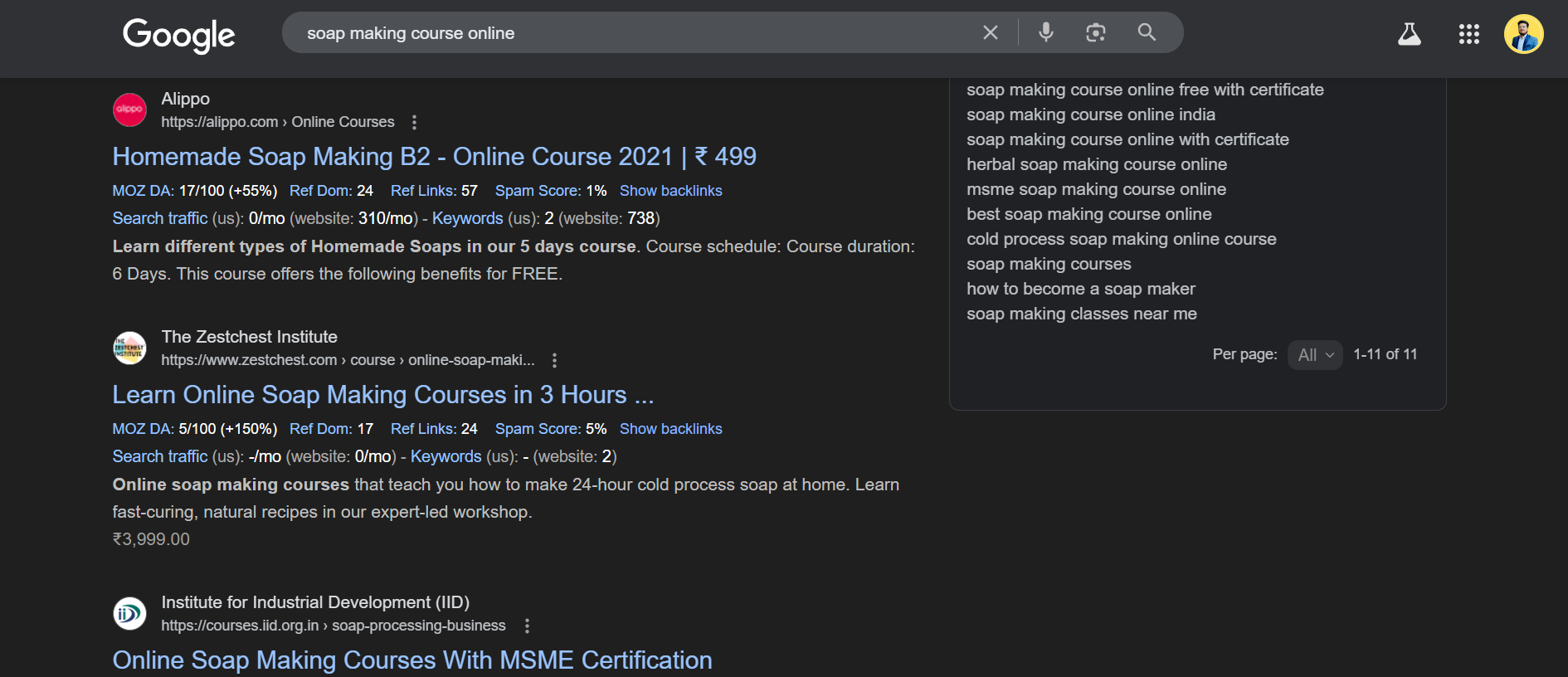 zestchest - seo project of marklencemedia advertising and ad agency